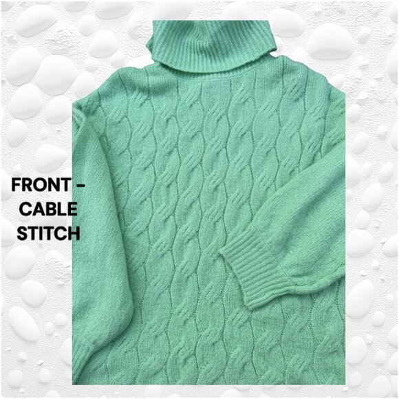 MINT GREEN Very Soft Turtleneck Plus Size 2X NWT - Picture 2 of 6